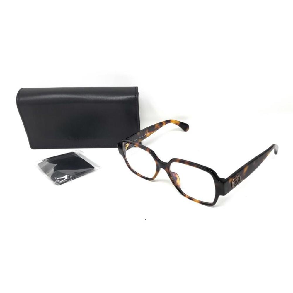 Women's CHANEL Eyeglasses Square Dark Havana with Demo Lenses CH3438 C.714 NEW